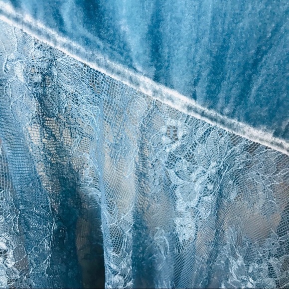 Free People "My Lacey" Velvet Asymmetrical Skirt - Picture 4 of 8